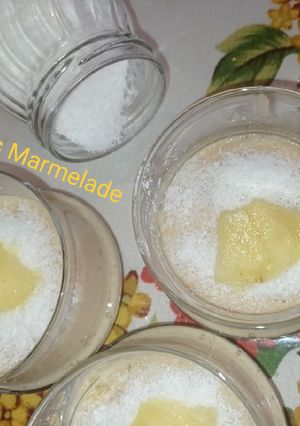 Φωτογραφία της συνταγής Εξωτική κρέμα ανανά-καρύδα με ζάχαρη καρύδας🍍🥥