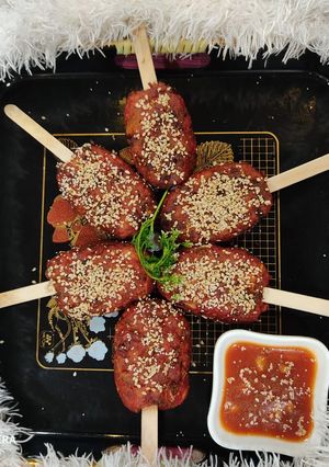 A picture of Spicy mix vegetable lolipop.