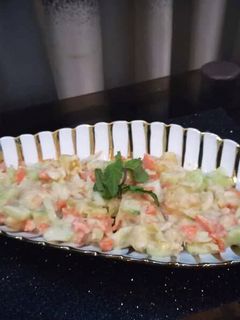 A picture of French potato salad.