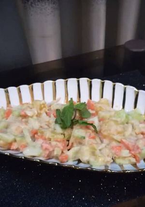 A picture of French potato salad.
