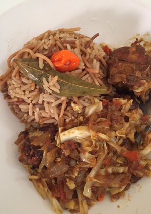 A picture of Spicy brown rice.