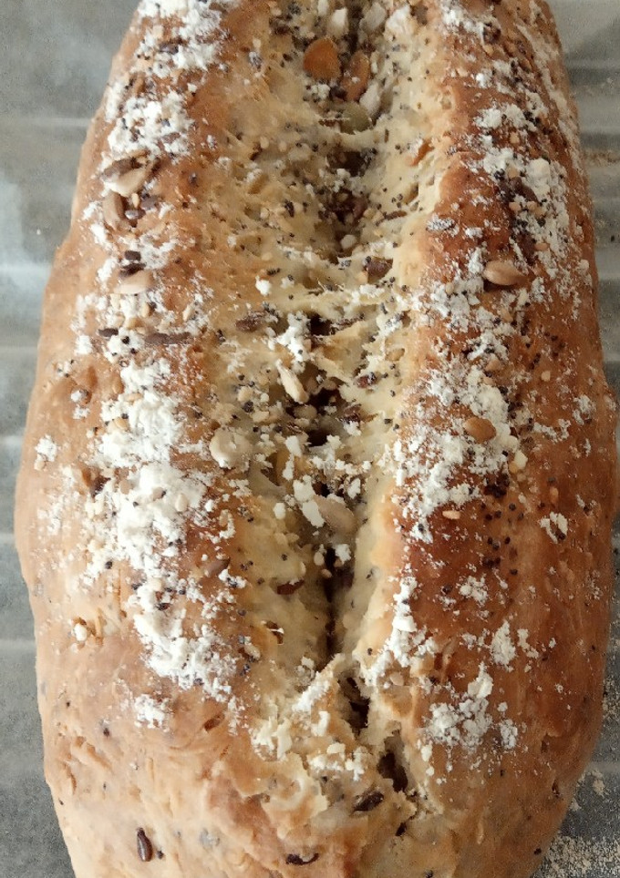 Una foto de Pan con semillas hecho con Sidra