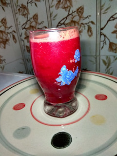 A picture of Beetroot, watermelon and pineapple juice.