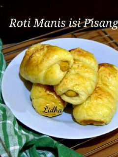 Foto resep (Overnight soft bun) Roti Manis isi Pisang Legit