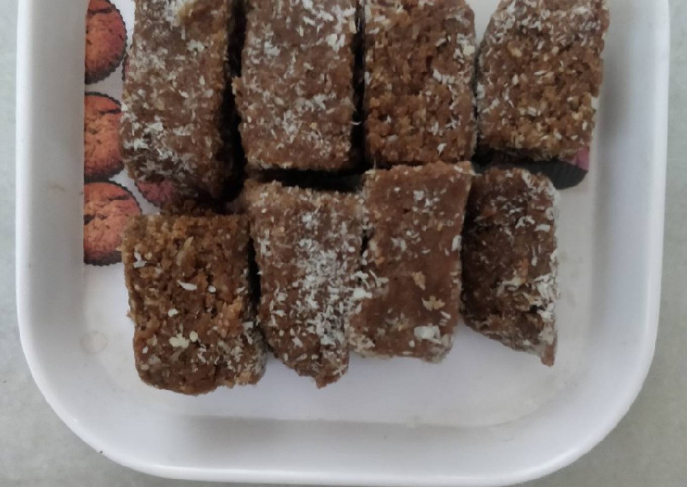 Chocolate coconut burfi
