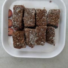 A picture of Chocolate coconut burfi.