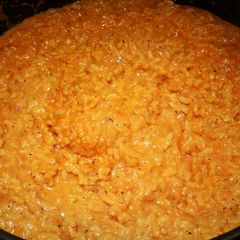 A picture of Creamy Risotto with Paprika and Lemon Pepper.