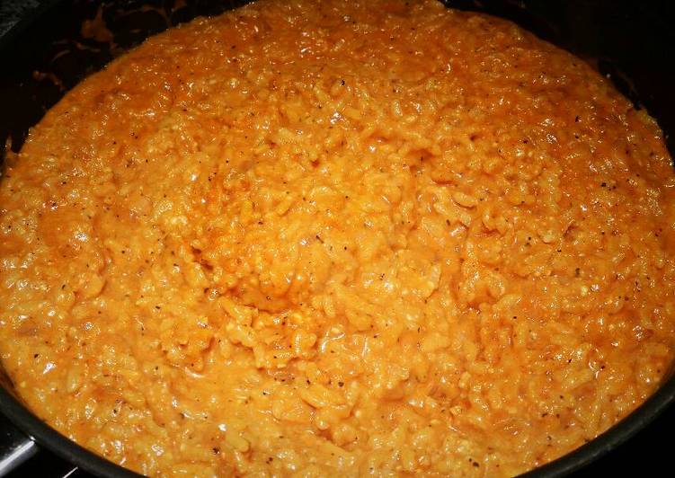 Recipe of Homemade Creamy Risotto with Paprika and Lemon Pepper