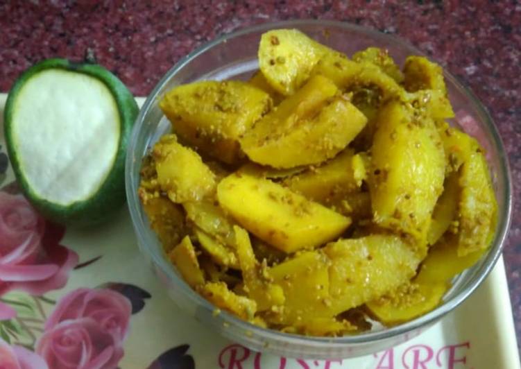 Recipe of Quick Raw Mango sabji