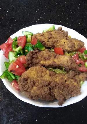 صورة لوصفة دجاج الستربس