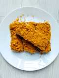 French Toast with Peanut Butter + Spicy Chicken Floss ala PappaRich