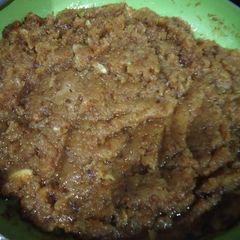 A picture of Aata halwa.