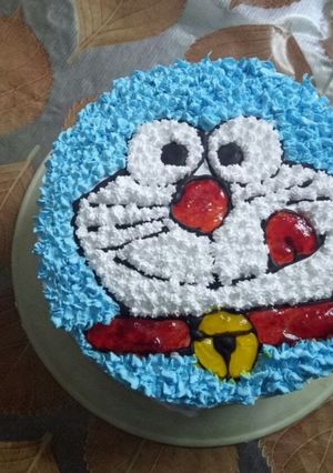 डोरेमोन केक (Doremon Cake Recipe in Hindi) रेसिपी मुख्य फोटो