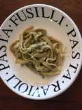 Fettuccine con nuez y poblanos ©