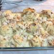 Coliflor con pollo y salsa “sin nata” gratinado. 🍽