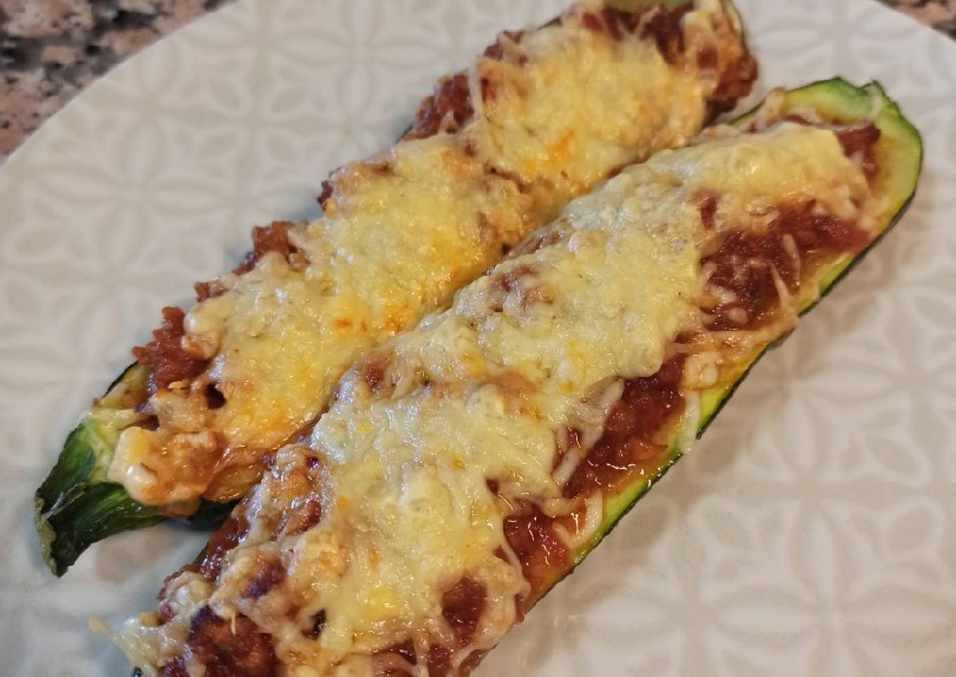 Calabacín relleno en Airfryer