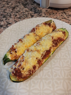 Una foto de Calabacín relleno en Airfryer