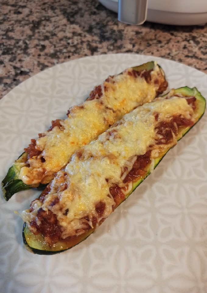 Una foto de Calabacín relleno en Airfryer