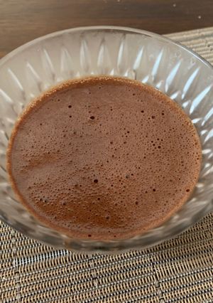 Una foto de Mousse de chocolate
