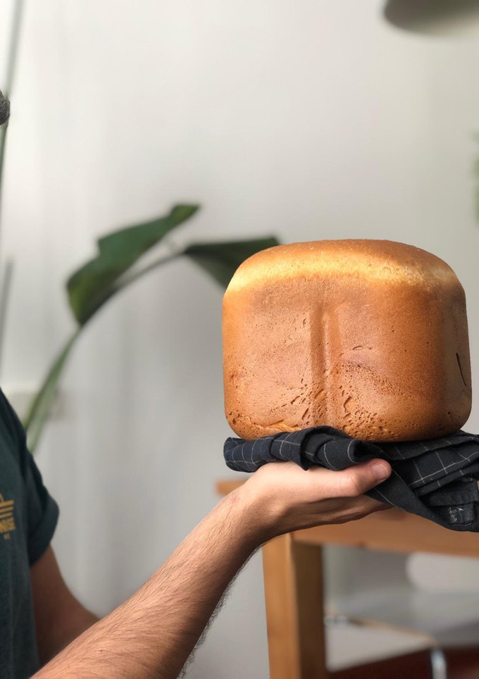 Una foto de Pan de leche en panificadora