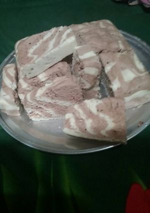 Foto resep Bolu kukus zebra