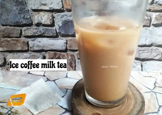 Cara Gampang Membuat Ice coffee milk tea yang Enak