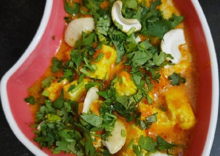 Recipe of Quick Shahi paneer