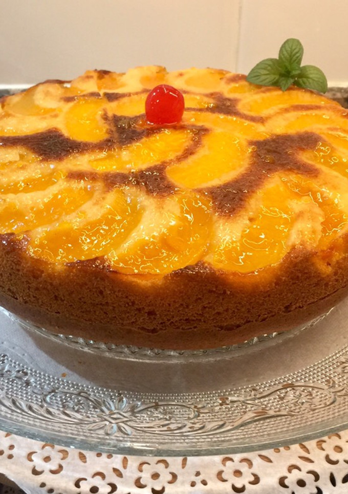 Una foto de Bizcocho de melocotón