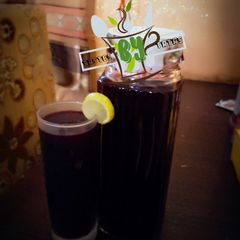 Zobo drink A picture of Zobo drink.