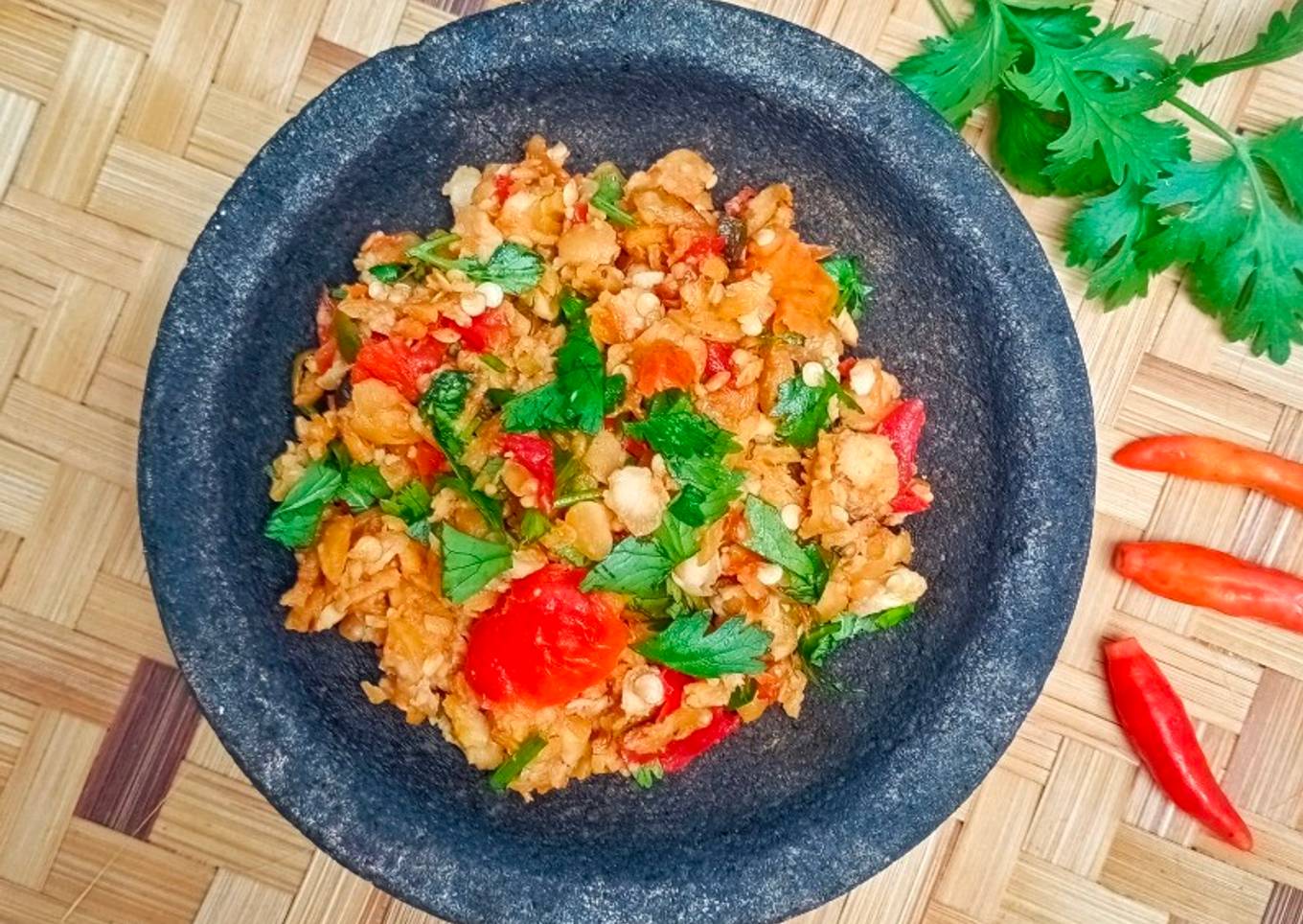 Sambal Tempe Daun Ketumbar