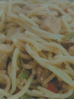 A picture of Chicken Fajita spaghetti.