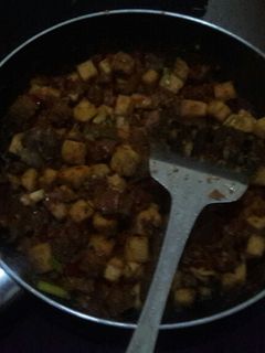 Foto resep Ikan asin tahu dan tempe balado