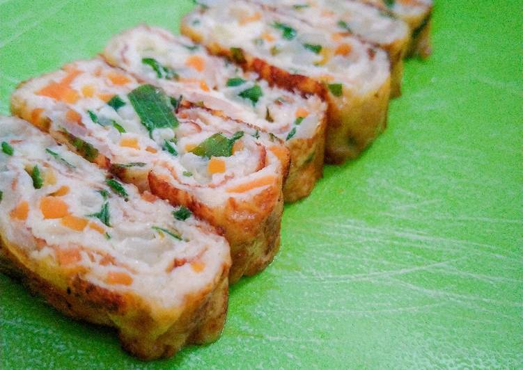 Tamagoyaki ala Korea (telur dadar ribet dikit demi hasil ciamik)