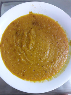 Una foto de Puré de zanahoria al curry