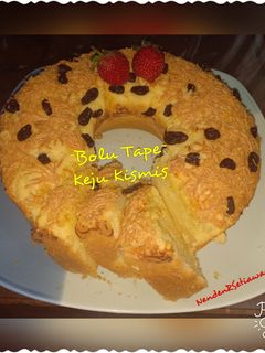 Foto resep Bolu Tape Keju kismis