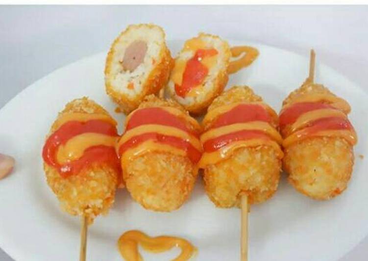 Resep Rice Hotdog Anti Gagal