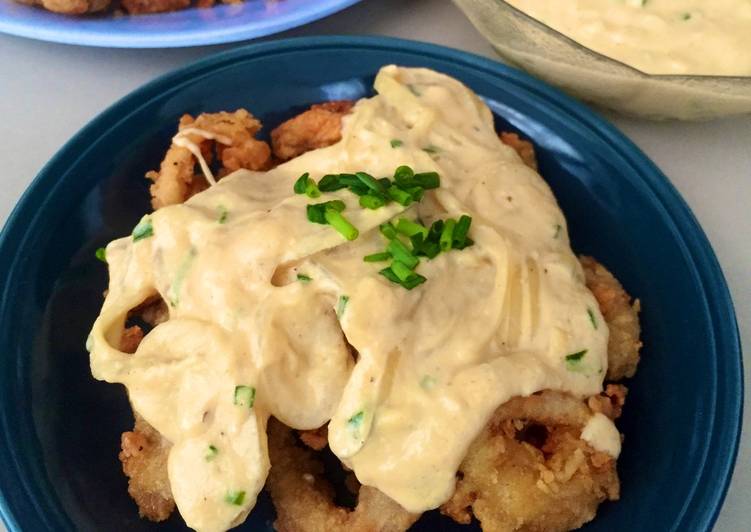 Cumi Saos Telur Asin