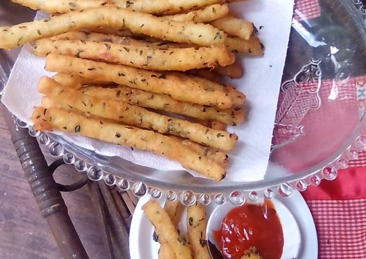 Cara Gampang Membuat Harajuku Potato Stick Seledri Anti Gagal