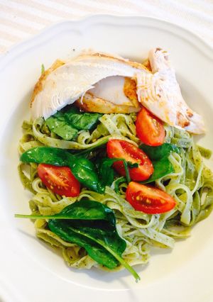 Foto resep Spinach Pasta Pesto