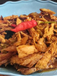 Foto resep Tongkol suwir pedas manis