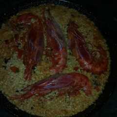 Una foto de Arroz con carabineros