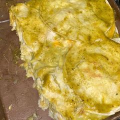 A picture of Green Chicken Enchiladas.