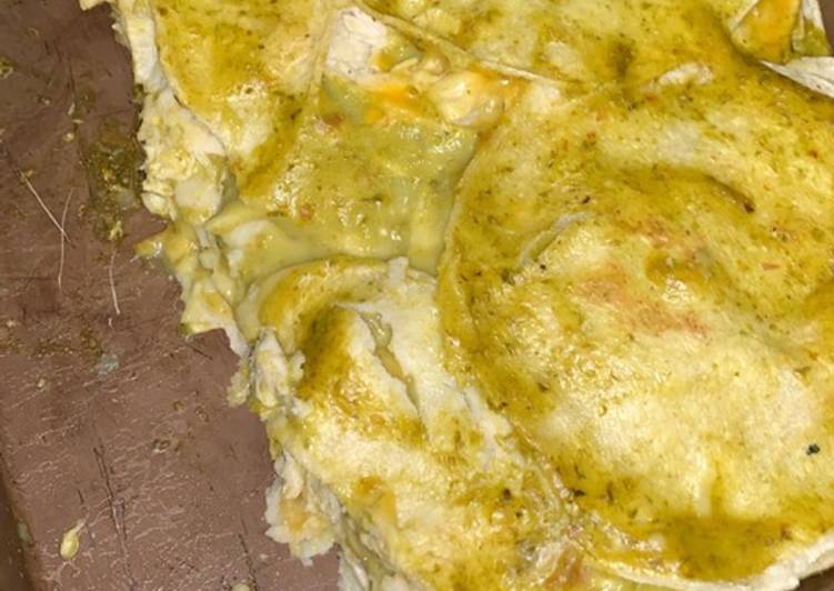 Simple Way to  Green Chicken Enchiladas