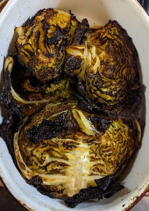 A picture of Cabbage steak.