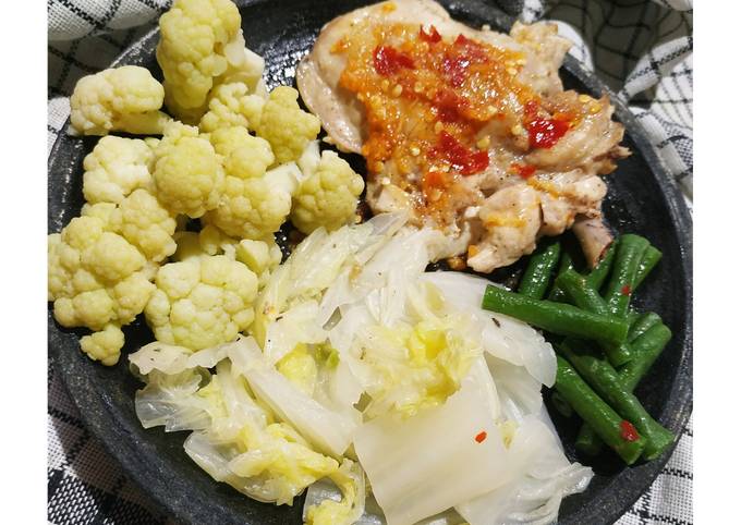 Ayam geprek diet ala emak bima