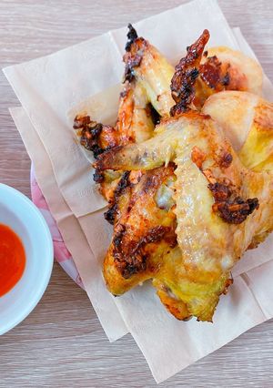 Hình của món Cánh gà chiên mắm.