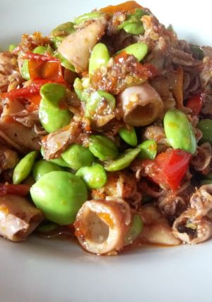 Foto resep Cumi asin petai