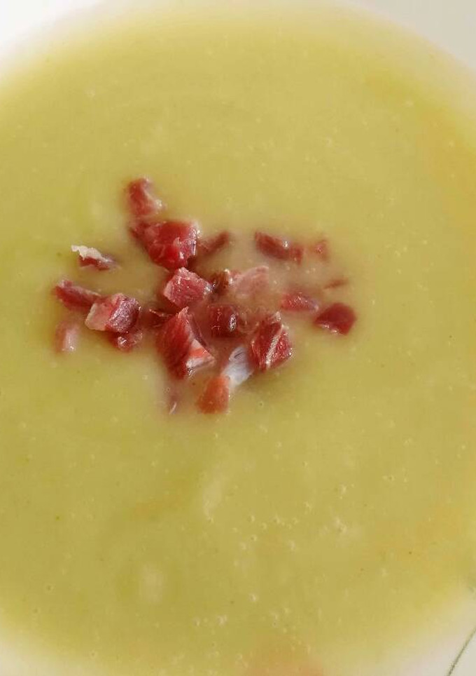 Una foto de Puré de calabacín