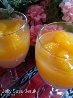 Foto resep Puding Agar Jelly Susu Jeruk