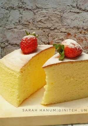 Foto resep Japanese cheese cake versi keju oles